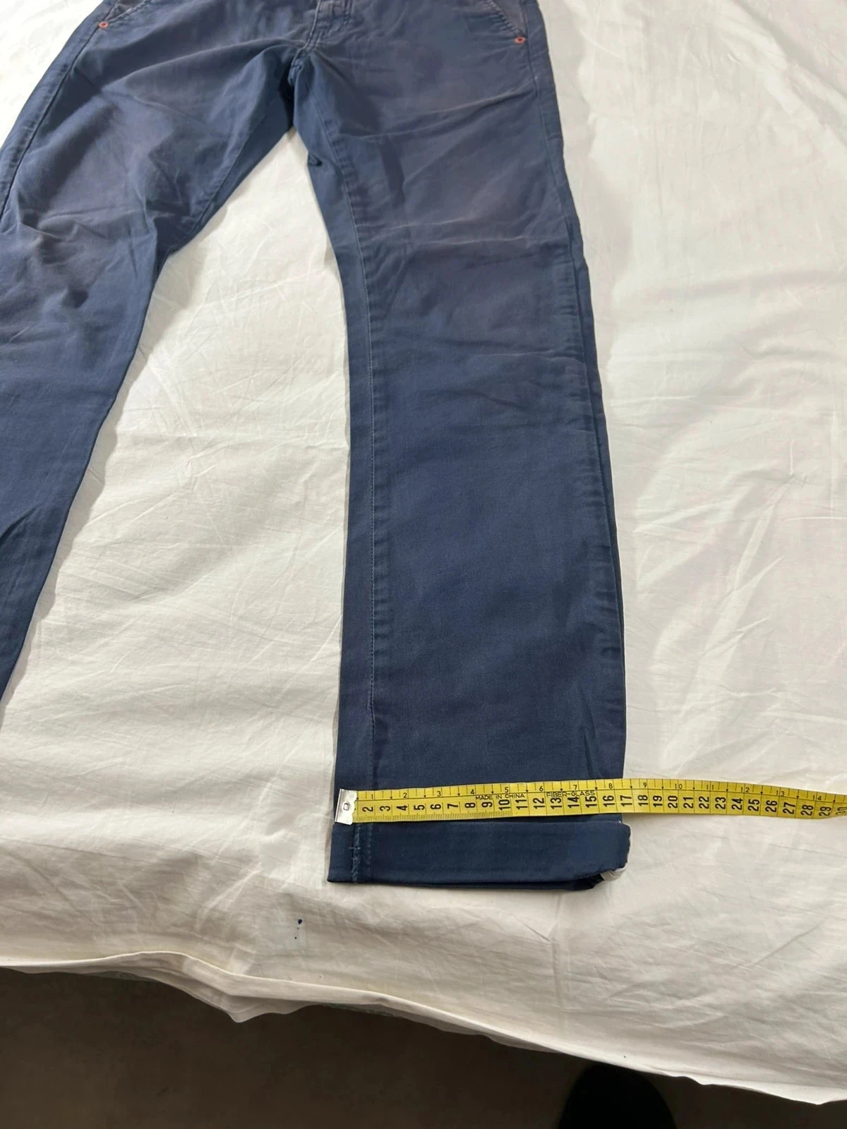 Marineblauwe Chino-broek Zara Man – photo 9